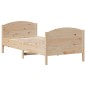 vidaXL Massivholzbett ohne Matratze 75x190 cm Kiefernholz vidaXL Massivholzbett ohne Matratze 75x190 cm Kiefernholz