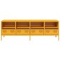 vidaXL TV-Schrank Senfgelb 135x39x43,5 cm Kaltgewalzter Stahl vidaXL TV-Schrank Senfgelb 135x39x43,5 cm Kaltgewalzter Stahl