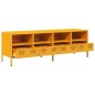 vidaXL TV-Schrank Senfgelb 135x39x43,5 cm Kaltgewalzter Stahl vidaXL TV-Schrank Senfgelb 135x39x43,5 cm Kaltgewalzter Stahl