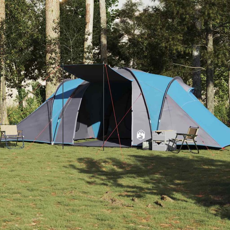 vidaXL Kuppel-Familienzelt 6 Personen Blau Wasserdicht vidaXL Kuppel-Familienzelt 6 Personen Blau Wasserdicht