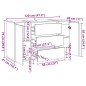 vidaXL Sideboard Altholz-Optik 120x41x75 cm Holzwerkstoff vidaXL Sideboard Altholz-Optik 120x41x75 cm Holzwerkstoff
