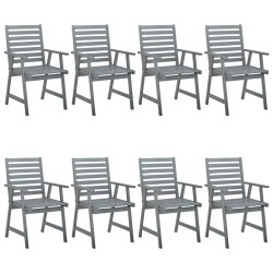Garten-Essstühle mit Kissen 8 Stk. Massivholz Akazie
