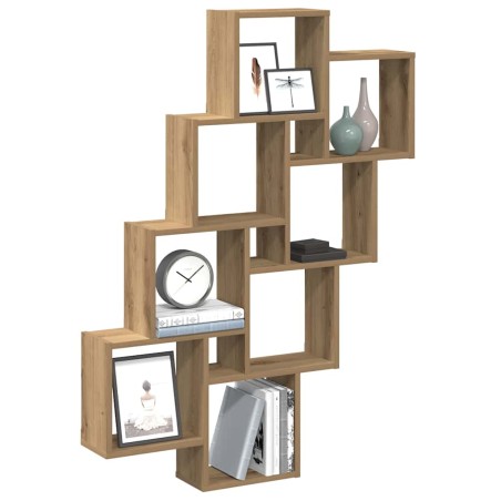 vidaXL Würfelregal Artisan-Eiche 90x15x119,5 cm Holzwerkstoff
