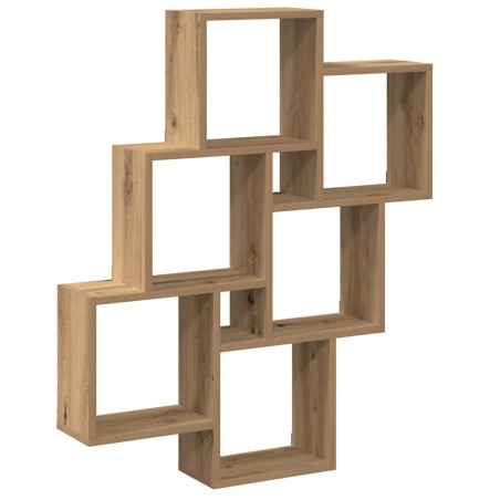 vidaXL Würfelregal Artisan-Eiche 78x15x93 cm Holzwerkstoff