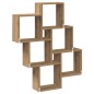 vidaXL Würfelregal Artisan-Eiche 78x15x93 cm Holzwerkstoff