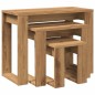 vidaXL Satztische 3 Stk. Artisan-Eiche Holzwerkstoff vidaXL Satztische 3 Stk. Artisan-Eiche Holzwerkstoff