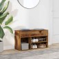 vidaXL Schuhbank Altholz-Optik 80x30x45 cm Holzwerkstoff vidaXL Schuhbank Altholz-Optik 80x30x45 cm Holzwerkstoff