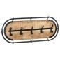 vidaXL Wandgarderobe mit 5 Haken Raues Mangoholz vidaXL Wandgarderobe mit 5 Haken Raues Mangoholz