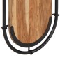 vidaXL Wandgarderoben mit 4 Haken 2 Stk. Massivholz Akazie vidaXL Wandgarderoben mit 4 Haken 2 Stk. Massivholz Akazie