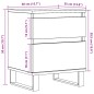 vidaXL Nachttische 2 Stk. Altholz-Optik 40x35x50 cm Holzwerkstoff