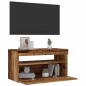 vidaXL TV-Schränke mit LED-Leuchten 2 Stk. Altholz-Optik Holzwerkstoff vidaXL TV-Schränke mit LED-Leuchten 2 Stk. Altholz-Optik Holzwerkstoff