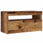 vidaXL TV-Schränke mit LED-Leuchten 2 Stk. Altholz-Optik Holzwerkstoff vidaXL TV-Schränke mit LED-Leuchten 2 Stk. Altholz-Optik Holzwerkstoff