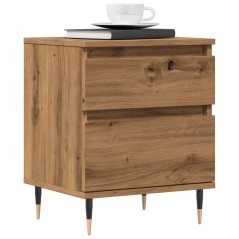 vidaXL Nachttische 2 Stk. Artisan-Eiche 40x35x50 cm Holzwerkstoff