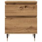 vidaXL Nachttische 2 Stk. Artisan-Eiche 40x35x50 cm Holzwerkstoff