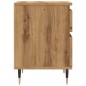 vidaXL Nachttische 2 Stk. Artisan-Eiche 40x35x50 cm Holzwerkstoff