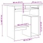 vidaXL Schreibtisch Altholz-Optik 80x45x74 cm Holzwerkstoff vidaXL Schreibtisch Altholz-Optik 80x45x74 cm Holzwerkstoff