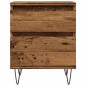 vidaXL Nachttisch Altholz-Optik 40x35x50 cm Holzwerkstoff