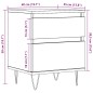 vidaXL Nachttisch Altholz-Optik 40x35x50 cm Holzwerkstoff