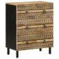 vidaXL Sideboard 60x33,5x75 cm Raues Mangoholz vidaXL Sideboard 60x33,5x75 cm Raues Mangoholz