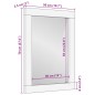 vidaXL Badspiegel 50x70 cm Massivholz Mango und Glas vidaXL Badspiegel 50x70 cm Massivholz Mango und Glas