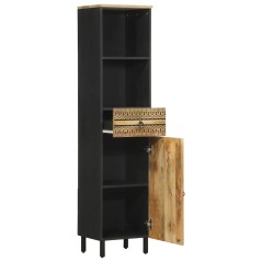 vidaXL Badschrank 38x33,5x160 cm Massivholz Mango
