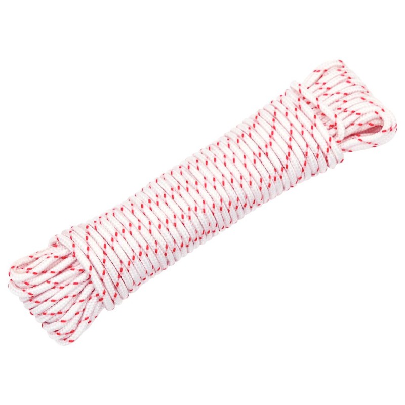 vidaXL Starterseil Weiß und Rot Ø3 mm 10 m Nylon vidaXL Starterseil Weiß und Rot Ø3 mm 10 m Nylon