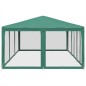 vidaXL Partyzelt mit 10 Mesh-Seitenteilen Grün 6x4 m HDPE vidaXL Partyzelt mit 10 Mesh-Seitenteilen Grün 6x4 m HDPE