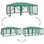 vidaXL Partyzelt mit 10 Mesh-Seitenteilen Grün 6x4 m HDPE vidaXL Partyzelt mit 10 Mesh-Seitenteilen Grün 6x4 m HDPE