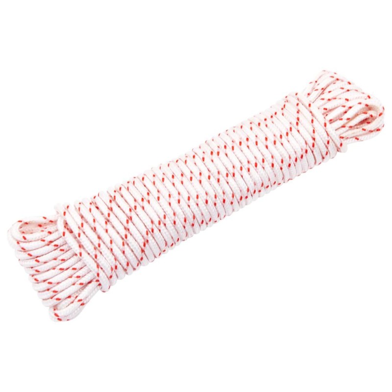 vidaXL Starterseil Weiß und Rot Ø5 mm 10 m Nylon vidaXL Starterseil Weiß und Rot Ø5 mm 10 m Nylon