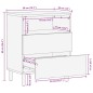 vidaXL Nachttisch Schwarz 50x33x62 cm Raues Mangoholz