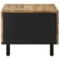 vidaXL Couchtisch Schwarz 80x50x40 cm Raues Mangoholz vidaXL Couchtisch Schwarz 80x50x40 cm Raues Mangoholz