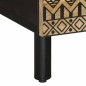 vidaXL Couchtisch Schwarz 80x50x40 cm Raues Mangoholz vidaXL Couchtisch Schwarz 80x50x40 cm Raues Mangoholz