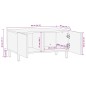 vidaXL Couchtisch Schwarz 80x50x40 cm Raues Mangoholz vidaXL Couchtisch Schwarz 80x50x40 cm Raues Mangoholz