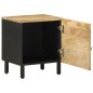 vidaXL Nachttische 2 Stk. Schwarz 40x33,5x46 cm Raues Mangoholz vidaXL Nachttische 2 Stk. Schwarz 40x33,5x46 cm Raues Mangoholz
