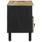 vidaXL TV-Schrank Schwarz 100x33,5x46 cm Raues Mangoholz vidaXL TV-Schrank Schwarz 100x33,5x46 cm Raues Mangoholz