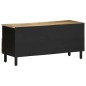 vidaXL TV-Schrank Schwarz 100x33,5x46 cm Raues Mangoholz vidaXL TV-Schrank Schwarz 100x33,5x46 cm Raues Mangoholz