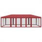 vidaXL Partyzelt mit 12 Mesh-Seitenteilen Rot 8x4 m HDPE vidaXL Partyzelt mit 12 Mesh-Seitenteilen Rot 8x4 m HDPE