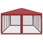vidaXL Partyzelt mit 12 Mesh-Seitenteilen Rot 8x4 m HDPE vidaXL Partyzelt mit 12 Mesh-Seitenteilen Rot 8x4 m HDPE