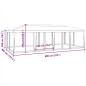 vidaXL Partyzelt mit 12 Mesh-Seitenteilen Rot 8x4 m HDPE vidaXL Partyzelt mit 12 Mesh-Seitenteilen Rot 8x4 m HDPE