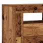 vidaXL TV-Schrank mit LED-Leuchten Altholz-Optik 90x35x40 cm vidaXL TV-Schrank mit LED-Leuchten Altholz-Optik 90x35x40 cm