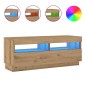 vidaXL TV-Schrank mit LED-Leuchten Artisan-Eiche 100x35x40 cm vidaXL TV-Schrank mit LED-Leuchten Artisan-Eiche 100x35x40 cm