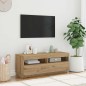 vidaXL TV-Schrank mit LED-Leuchten Artisan-Eiche 100x35x40 cm vidaXL TV-Schrank mit LED-Leuchten Artisan-Eiche 100x35x40 cm