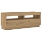 vidaXL TV-Schrank mit LED-Leuchten Artisan-Eiche 100x35x40 cm vidaXL TV-Schrank mit LED-Leuchten Artisan-Eiche 100x35x40 cm