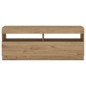 vidaXL TV-Schrank mit LED-Leuchten Artisan-Eiche 100x35x40 cm vidaXL TV-Schrank mit LED-Leuchten Artisan-Eiche 100x35x40 cm
