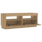 vidaXL TV-Schrank mit LED-Leuchten Artisan-Eiche 100x35x40 cm vidaXL TV-Schrank mit LED-Leuchten Artisan-Eiche 100x35x40 cm