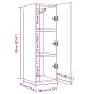 vidaXL TV-Schrank Altholz-Optik 30,5x30x90 cm Holzwerkstoff vidaXL TV-Schrank Altholz-Optik 30,5x30x90 cm Holzwerkstoff