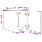 vidaXL TV-Wandschrank Altholz-Optik 30,5x30x30 cm vidaXL TV-Wandschrank Altholz-Optik 30,5x30x30 cm