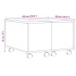 vidaXL Couchtisch Altholz-Optik 60x60x38 cm Holzwerkstoff