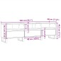 vidaXL TV-Schrank Altholz-Optik 150x30x44,5 cm Holzwerkstoff vidaXL TV-Schrank Altholz-Optik 150x30x44,5 cm Holzwerkstoff