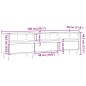 vidaXL TV-Schrank Altholz-Optik 150x30x44,5 cm Holzwerkstoff